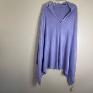 New!Poncho Pullover|One Size|Orchid Purple|100% Acrylic|Super Soft